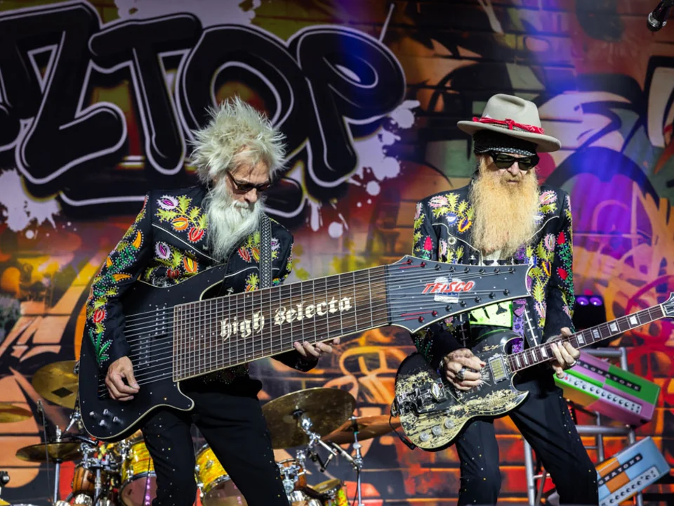 ZZ Top beim Konzert im Jahnstadion Regensburg