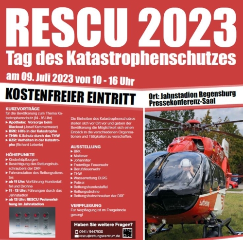Man sieht eine Programmpbersicht des Tag des Katastrophenschutzes 2023.