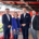 Stellten die Aktionen zu den Jubiläen 50 Jahre das Stadtwerk.Regensburg und 10 Jahre Jahnstadion Regensburg vor. v.l.: Manfred Koller, Geschäftsführer das Stadtwerk.Regensburg, Oberbürgermeisterin Gertrud Maltz-Schwarzfischer, Mathis Broelmann, kfm. Leiter das Stadtwerk.Regensburg, Pascal Zurbriggen, stv. Betriebsleiter Jahnstadion Regensburg.